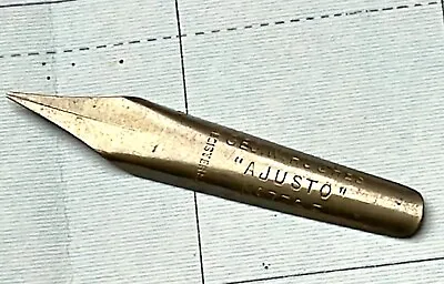 Antique Geo W. Hughes  Ajusto  N°776 F Dip Pen Nib PART Large! (1) • $19