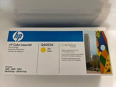 HP Q6002A LaserJet Toner Cartridge Yellow Factory Sealed OEM New • $24.99
