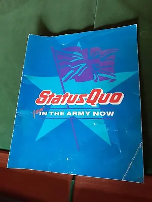 £4.09 • Buy Status Quo Programme In The Army Tour 1986