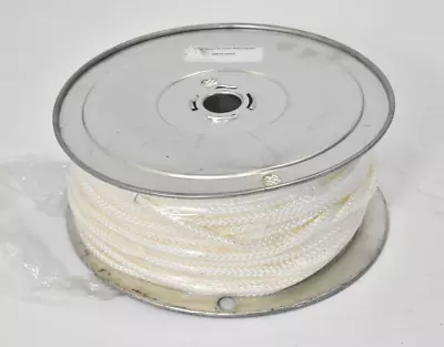 Solid Braided Nylon Rope Roll 5/16  Diameter White 300' Long Metal Spool • $99.99