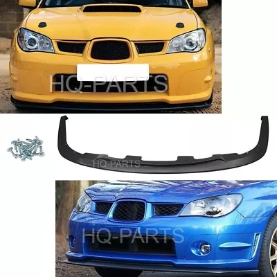 For 06 07 WRX & STI 204 Sedan & Wagon STI Style Front Bumper Lip Splitter PP • $67.88