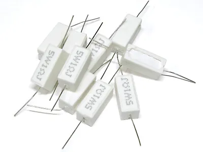 5 Watt Resistor Wire Wound ±5% Tolarance - Axial Cement Power 5W • $0.99