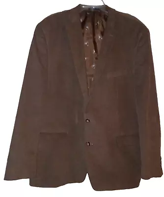 Mens LAUREN RALPH LAUREN Brown Corduroy Sport Coat 48L Blazer Jacket 48 Long • $49.99