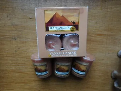 Yankee Candle Rare Retired Egyptian  Musk Tea Lights And 3 Samplers • £19.99