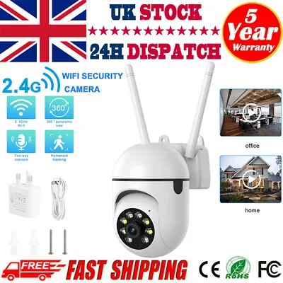 1080P IP Camera Wireless WIFI Outdoor CCTV HD PTZ Smart Home Security IR Cam UK • £15.99