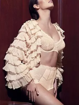 Aubade Retro Sculpt 50's Pin Up Girl Lingerie - Bra & Briefs - Buttermilk • £35