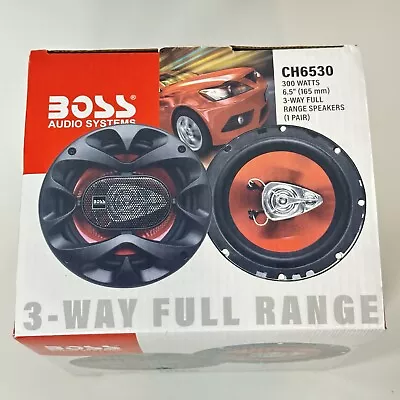 Boss Audio Systems CH6530 6.5  3-Way Full Range Speakers New Open Box #21525 • $21.94
