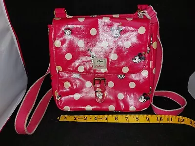 Cath Kidston Disney Mickey Mouse Bag Red Dot Spotted Crossbody Handbag [C] • £20