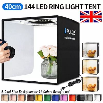 40cm PULUZ Portable LED Photo Light Box Tent Cube Studio Photography RoomXXXL • £29.44