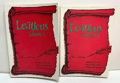 BIBLE RADIO NETWORK -  LEVITICUS  2 VOLUME SET J. McGee 1975 / 1980 Printings • $11.25