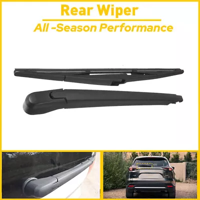 Rear Windshield Wiper Arm & Blade Set For Mazda CX-7 CX-9 2007-15 Toyota Sienna • $10.82