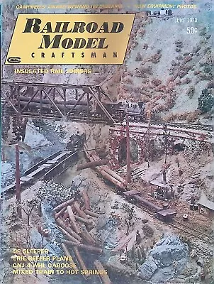 Railroad Model Craftsman Magazine June 1970 SP Sleeper Erie Reefer Plans • $9.99