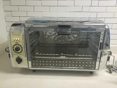 Vtg Chrome Kenmore Oven Baker Automatic Rotisserie Rare 1950’s Retro Kitchen McM • $159.99