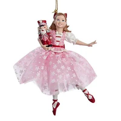 Kurt Adler 5  Resin Dancing Clara Girl Nutcracker Suite Christmas Ornament C8822 • $16.88