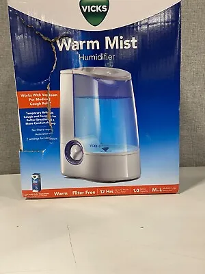 *NEW* Vicks Warm Mist Humidifier(White)Cough/Congestion Relief 95% Bacteria Free • $29.99