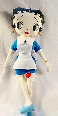 £22.20 • Buy Betty Boop Waitress Doll Blue Uniform Vintage EUC 17”