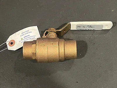 Milwaukee UPBA150 1  Std. Port DOMESTIC LF Bronze  Ball Valve 600 WOG; Sweat • $21.95