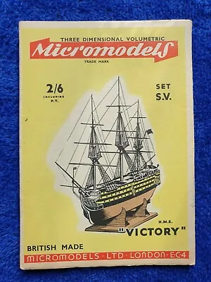 Vintage Original Micromodels S.V - HMS Victory Nelson's ***ORIGINAL*** • £15.99