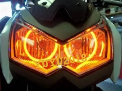 $35.48 • Buy RGB Halo Ring For Kawasaki Z1000 03-12 Headlight Multicolor Bluetooth Lamp DRL