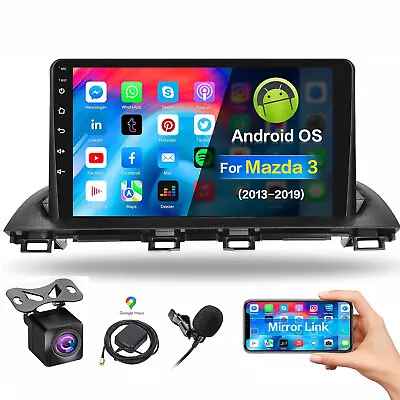 Carplay Android 13 FM For Mazda 3 Axela 2013-2018 Car Stereo Radio GPS FM Player • $155.47