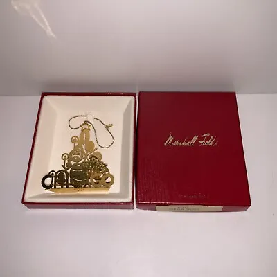 Marshall Fields 24K Gold Finish 3D  Chicago My Kind Of Town  Ornament! • $22.60