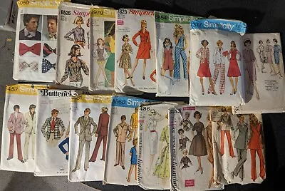 Used Vintage Sewing Patterns Sizes 141516 Womens And 40 Mens • $40