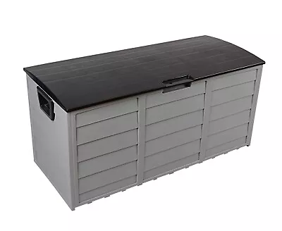 Outdoor Garden Storage Chest Cushion Box Waterproof 290L Waterproof Chest Shed • £59.95