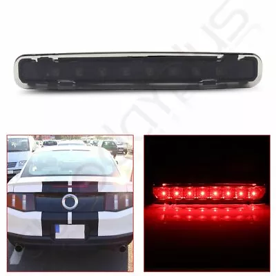 Fits 05-09 Ford Mustang Black Housing LED 3rd Brake Light Tail Lamp Smoke Lens • $18.99