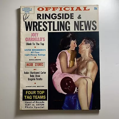 Official Ringside Wrestling News July 1964 John Tolos Gene Kiniski Cassius Clay • $13.99