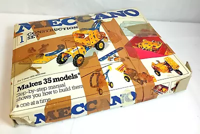 MECCANO Construction Set 1978 (Makes 35 Models) - Partially Made & Missing Parts • £9.99