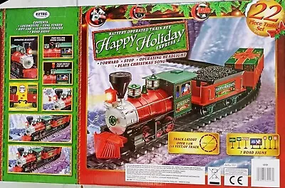 Battery Operated Happy Holiday Express 22 Pieces Train Set • $139.99