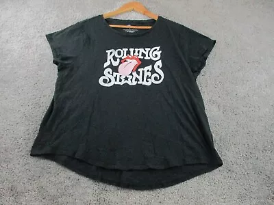 The Rolling Stones T Shirt/Top XL Round Neck Short Sleeve Womens Graphic Cotton • $19.99