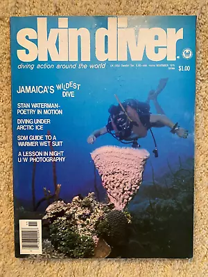 SKIN DIVER Magazine November 1975 Very Good Condition No Address Label SCUBA VGC • $14.86