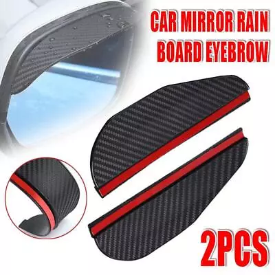 $4.45 • Buy 2PCS Car Rear View Side Mirror Rain Board Eyebrow Guard Sun Visor Accessories AU