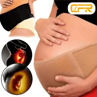 Maternity Pregnancy Belt Lumbar Back Support Waist Lumbar Belly Band Bump Brace • £19.09