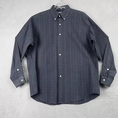 Polo Ralph Lauren Shirt Mens L Navy Blue Long Sleeve Classic Button Down Blake • $26.28