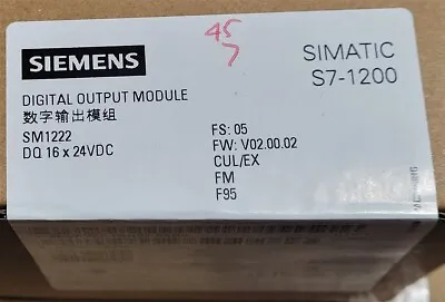 $144.98 • Buy SIEMENS 6ES7 222-1BH32-0XB0 Simatic S7-1200 Digital Output Module 07-2021 NEW