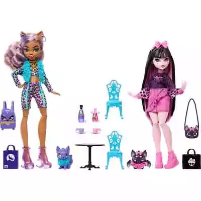 Monster High Faboolous Pets Draculaura And Clawdeen Wolf Fashion Dolls With Two  • $37.49