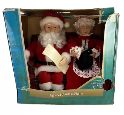 Vtg Gemmy Santa And Mrs. Claus North Pole Productions Christmas Animated 1995 • $59.99