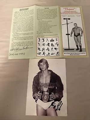 Waldo Von Erich Kevin Von Erich Autograph Items Vintage IRON CLAW RARE SALE $150 • $150