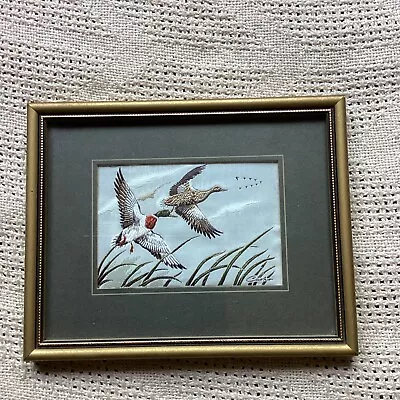 £4.99 • Buy Vintage Mallard Jacquard Loom Picture - Cash’s Collector Range