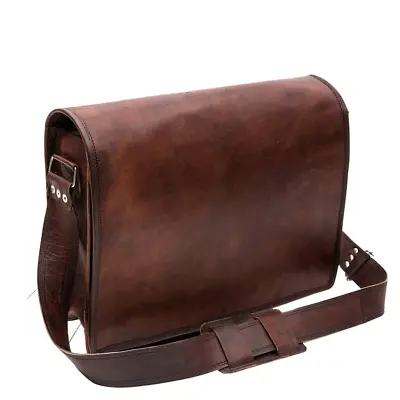 Men's Genuine Leather Vintage Laptop Messenger Handmade Briefcase Bag Satchel • $40