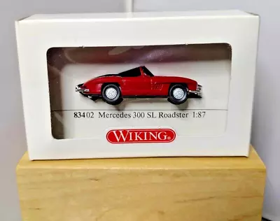 Wiking #83402 Mercedes 300 SL Roadster Germany 1:87 Scale~Excellent Condition! • $7