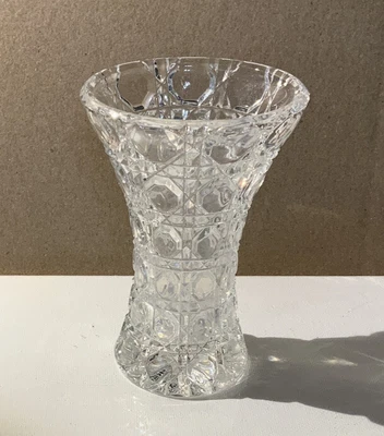 £7.25 • Buy Crystal Clear Vase - Made In Germany - 24% Lead Crystal 