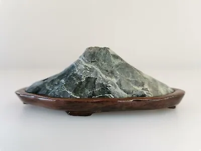 Suiseki Show Fuji Mountain Viewing Stone Bonsai Zen Japanese Yojuro-ishi  107g • $135