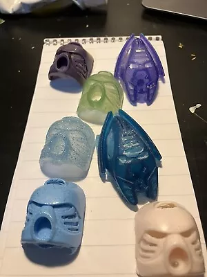 Set Of 7 Custom Bionicle Masks -- Bionicle Mask Lot (VERY FLAWED) • $15