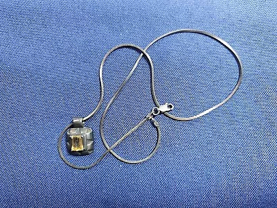 Grandma Grabe's Beautiful Vintage 925 Sterling Silver Citrine Necklace • $0.75