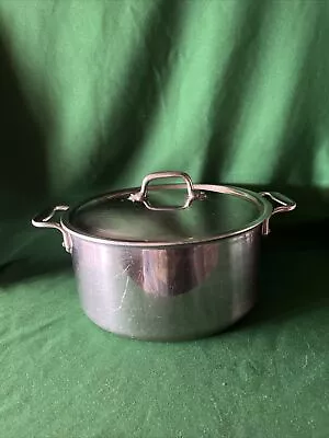 Vintage All Clad Master Chef Metal Crafters 6qt Stock Pot With Lid -used • $40