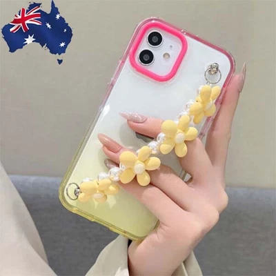 $11.11 • Buy Case Cover For IPhone 13 Pro Max 12 XR XS Gradient Clear 3 In 1 With Strap
