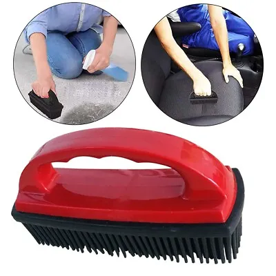Pet/Dog Hair Removal Brush Flexible Rubber For Car Interiors Caravans Durable • £3.69